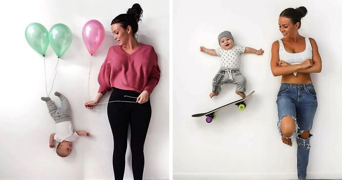 People Online Are Loving The Result Of A Creative Photoshoot This Mom Had With Her Baby (11 Pics)