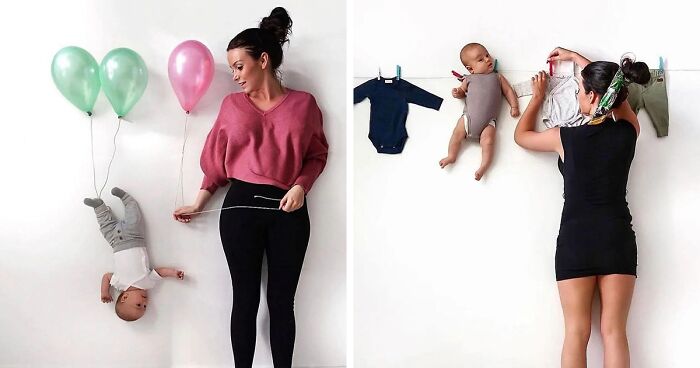 11 Adorable Picture Ideas For A Parent And Their Baby That This Mom Came Up With