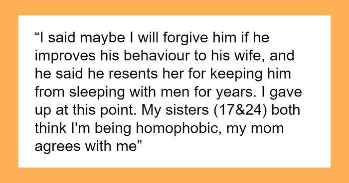 Man Gets Disowned By Sister After Coming Out As Gay By Kicking His Wife And Kids Out Of His Home