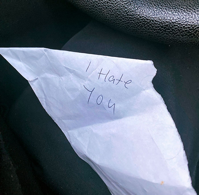 I Found This Note In My Coat Sleeve While I Was Leaving Work. I Don’t Have Any Work Enemies, Or So I Thought