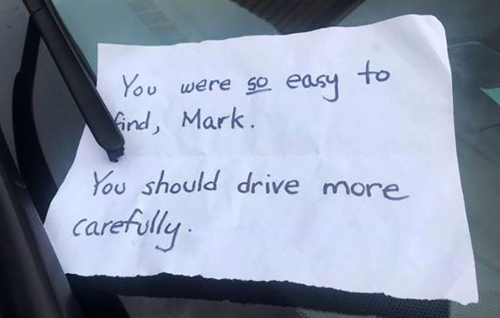 This Man Found His Tires Slashed, And This Note On His Car