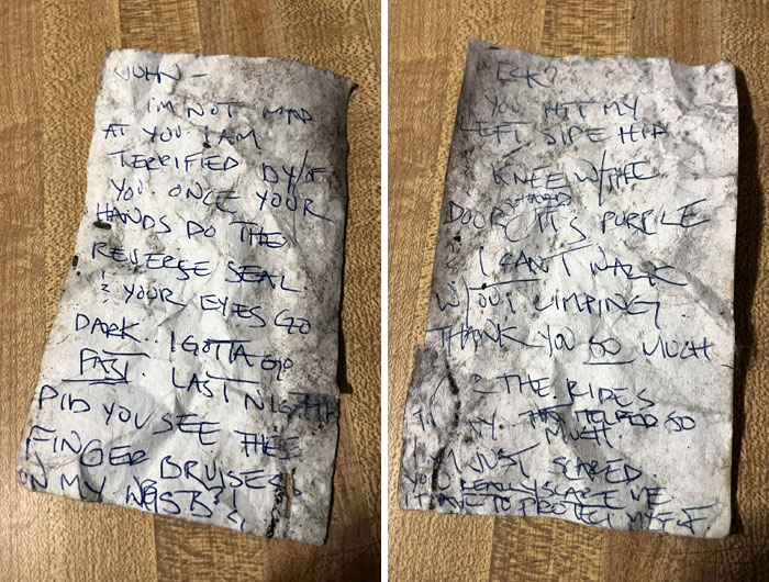 A Note I Found On The Ground Outside My House