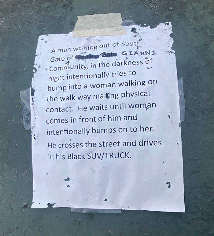 These Notes Have Been Randomly Showing Up Around The Neighborhood