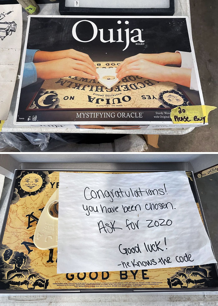 This Ouija Board At A Market Comes With A Note. Anyone Know Zozo?