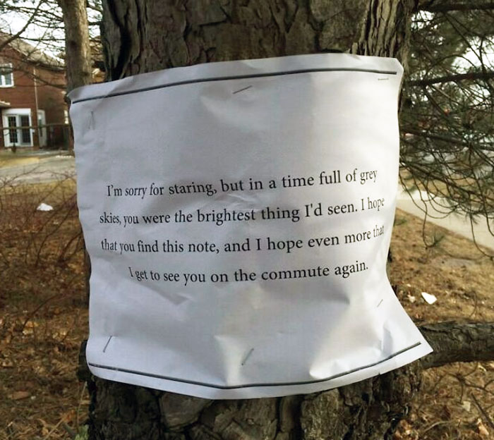 I Found This Creepy Note Stapled To A Tree Outside My House