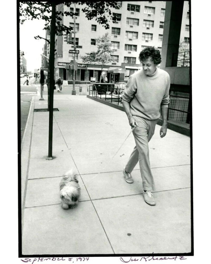 Writer Kurt Vonnegut And His Dog Pumpkin