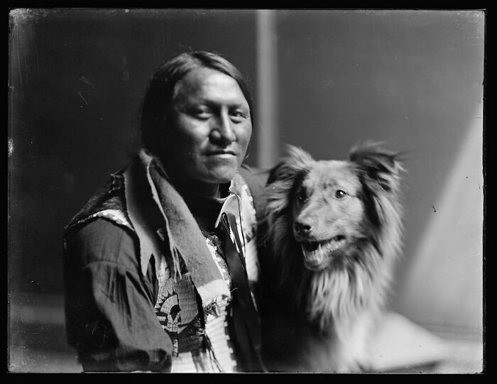 Charging Thunder, A Sioux Native American From Buffalo Bill’s Wild West Show