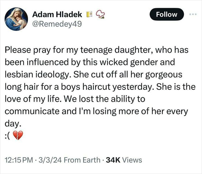 His Daughter Got A Short Haircut And He Loses His Mind