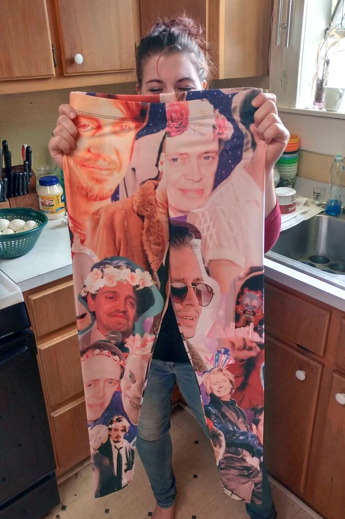 My Sister-In-Law Got Steve Buscemi Leggings For Christmas