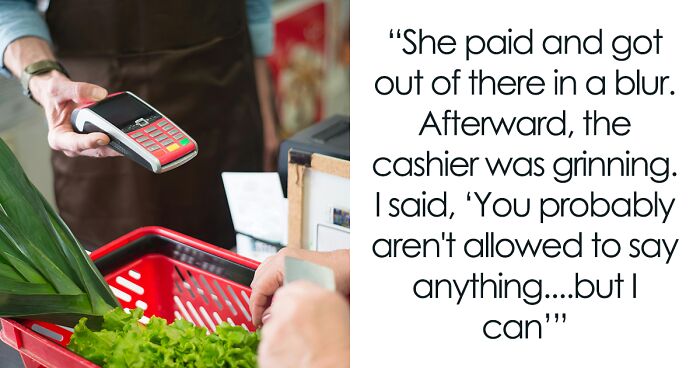 Cashier Can’t Do Anything Against Karen Breaking Checkout Rules, Another Shopper Humbles Her Instead