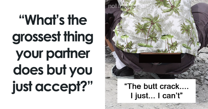 “What’s The Grossest Thing Your Partner Does But You Just Accept?” (83 Stories)