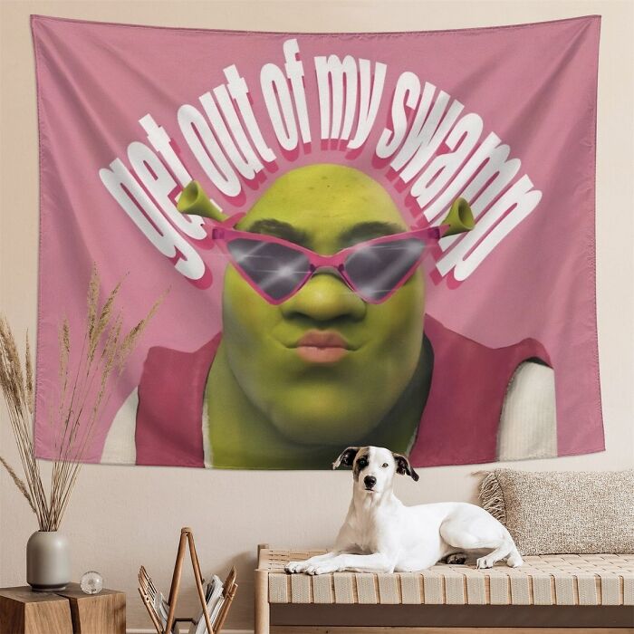 Make Your Guests Know Where They Stand With You When You Hang This Shrek Tapestry 
