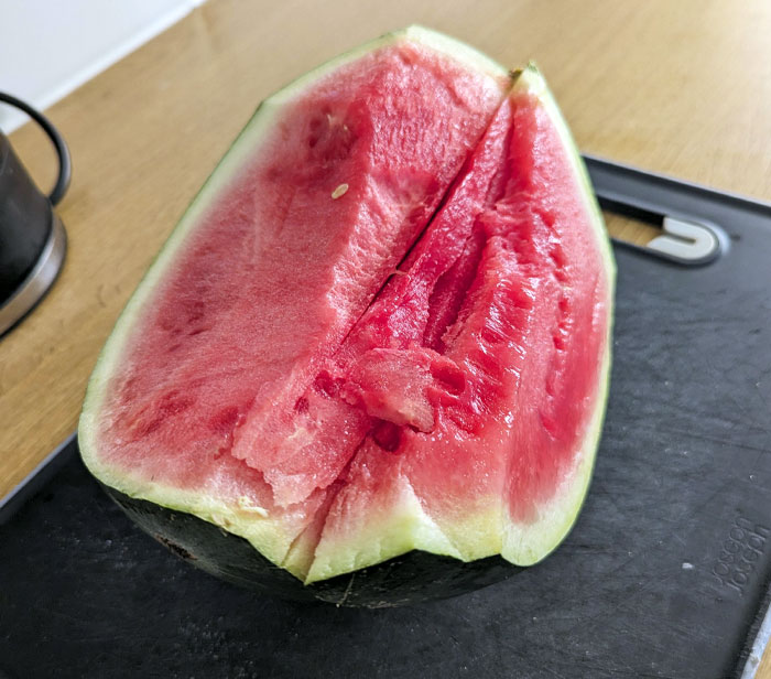 The Way My Mother-In-Law Cut This Watermelon