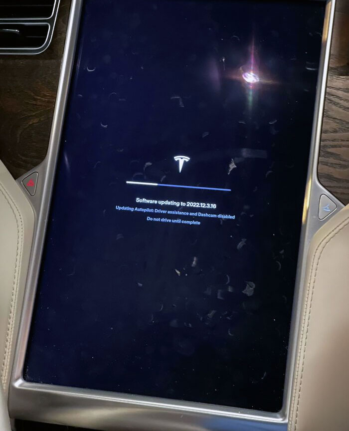 Stuck In A Parking Space Because My Brother-In-Law Set His Tesla To Do A Software Update At 10:30 PM