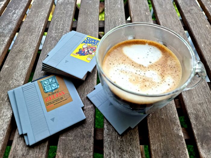 Retro Love Meets Gaming In These NES Cartridge Coasters