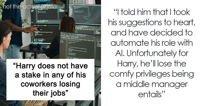 Middle Manager’s AI Replacement Plan Backfires When He Loses His Own Job To AI