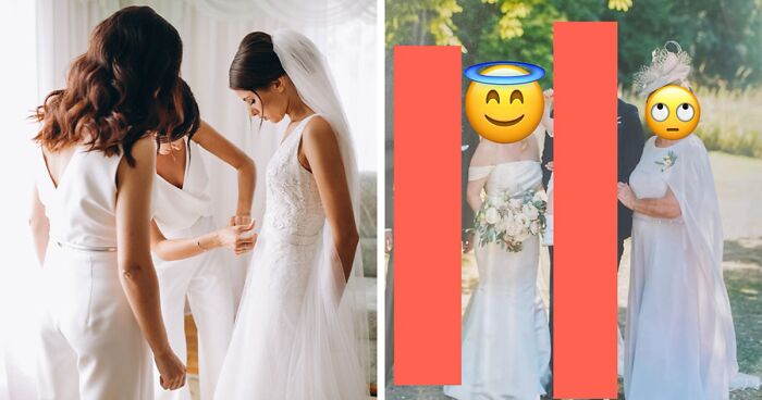 MIL Stuns Internet By Wearing White Bridal Dress To Wedding: 