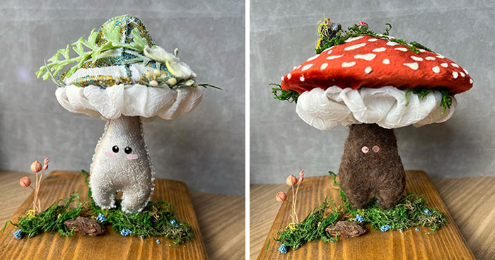 If You Love Cottagecore, You Might Like 20 Cute Mushroom Plushies I Made