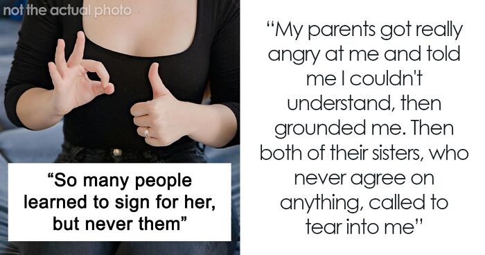 Parents Refuse To Learn Sign Language For Mute Daughter Because 