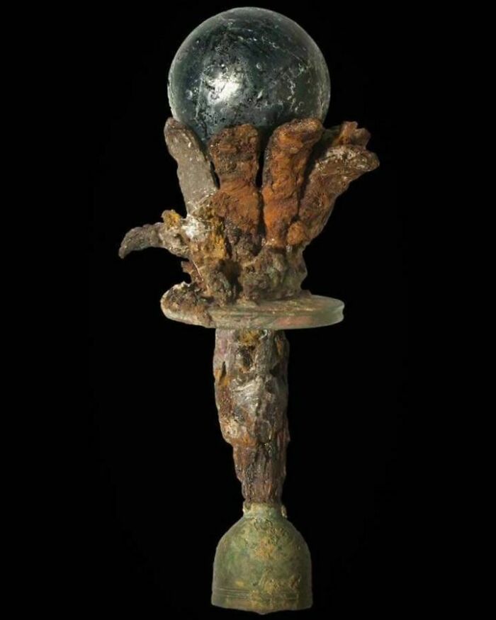 The Imperial Sceptre Of The Roman Emperor Maxentius (306 - 312 Ce) - The Only Surviving Example Known