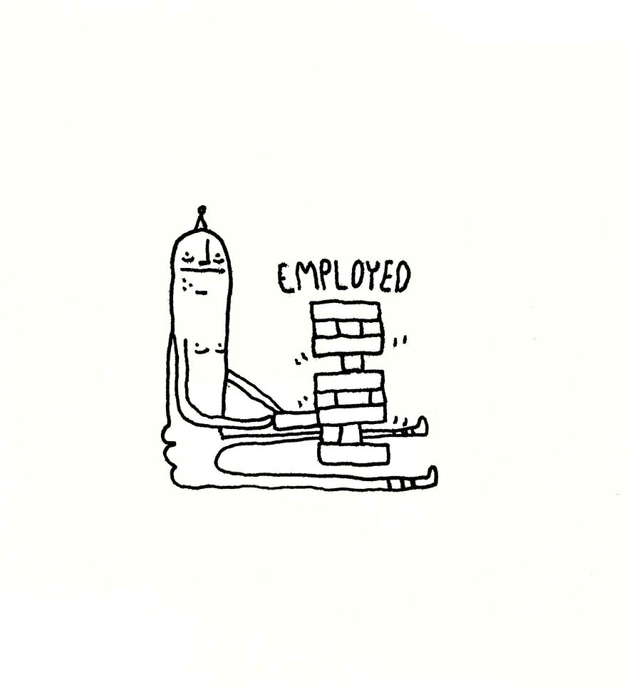 I Depict Life Through The Eyes Of Squishy Naked People With Hats (40 Pics)