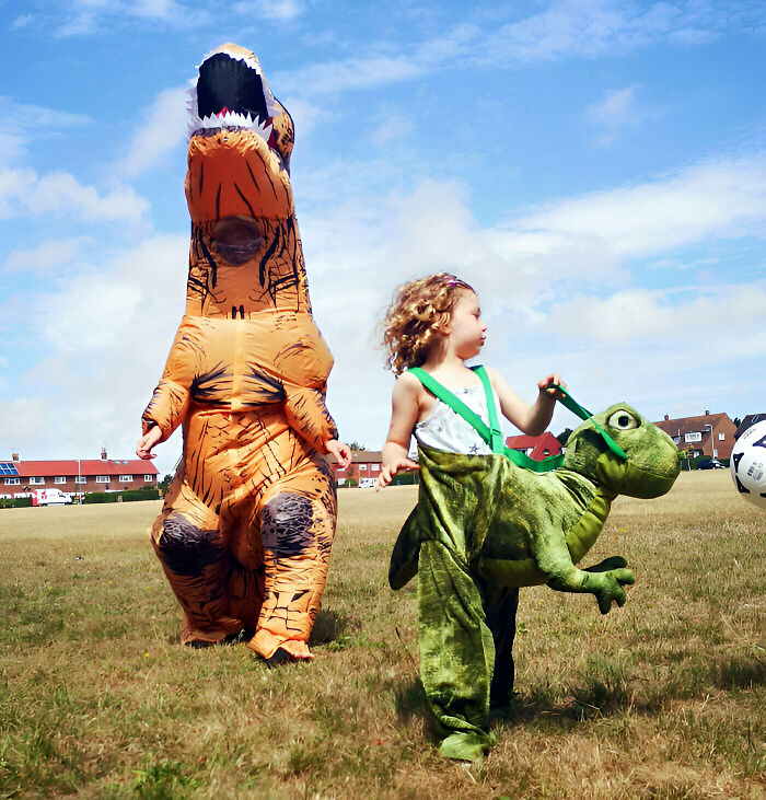 My Daughter And Mother-In-Law Have The Same Birthday, So They Spent The Day As Dinos At The Local Park