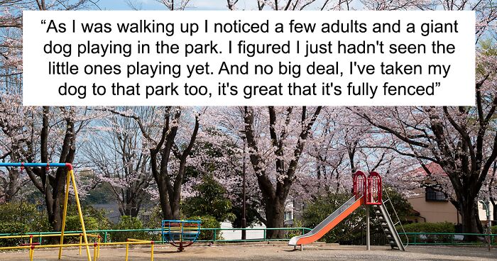 Dogs And Kids Can Play In Park But Entitled Dog Owners Stop Pregnant Mom With 2YO From Entering