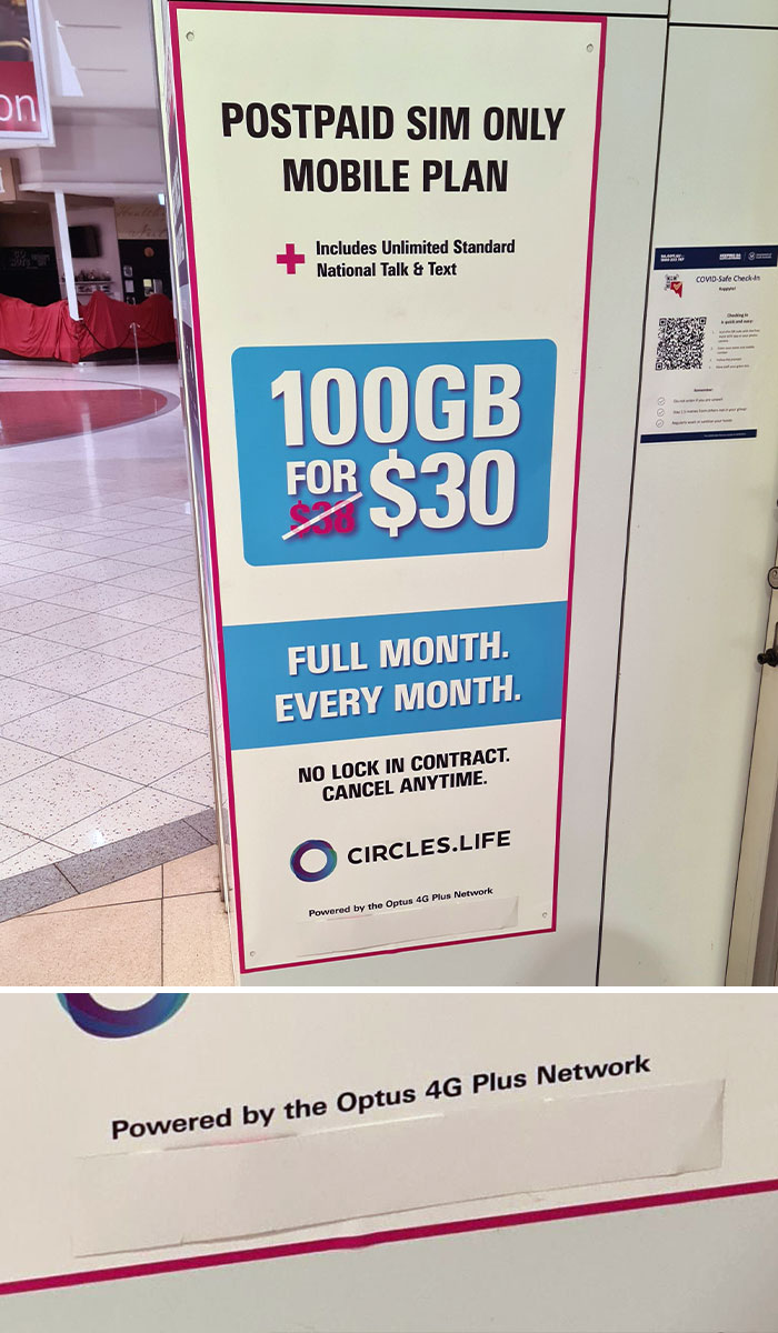 An Australian Retailer Is Actively Covering Up The Fine Print On A Mobile Phone Plan That They Receive A Commission From I Know This Is Illegal But I Don't Know Who To Report It To