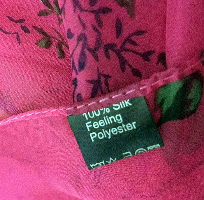 Packaging Said "100% Silk"