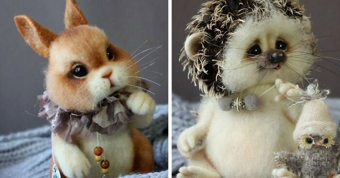 Artist Creates Adorable Woolen Woodland Creatures Using Needle Felting Technique (21 New Pics)