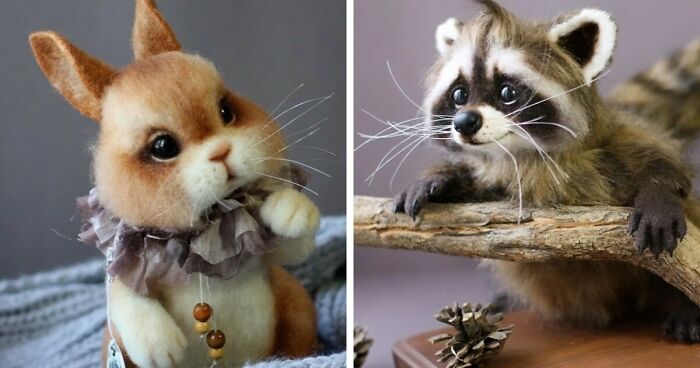 This Artist Makes Felted Wool Animals Through Needle Felting (21 New Pics)