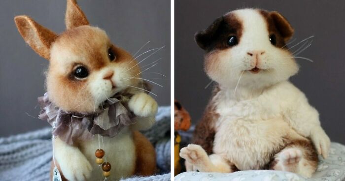 This Artist Makes Felted Wool Animals Through Needle Felting (21 New Pics)