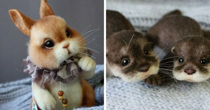 This Artist Makes Felted Wool Animals Through Needle Felting (21 New Pics)