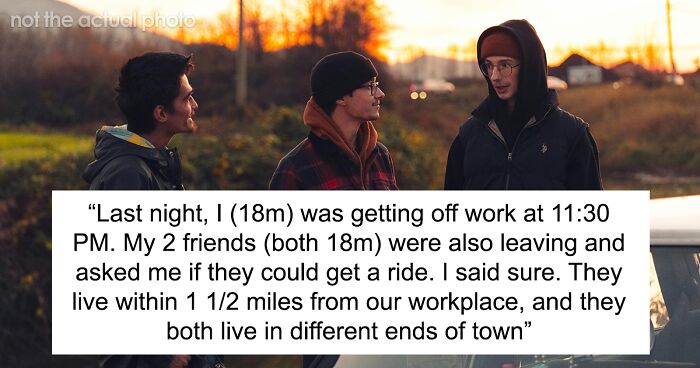 Friends Choose To Walk Home In The Cold Night Instead Of Fastening Seatbelts