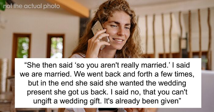 Woman Doesn’t View Non-Church Marriages As Real Ones, Demands Couple Return Her Wedding Gift 