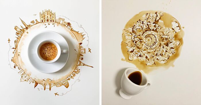 This Artist Creates Her Paintings Using Coffee, And Here Are Her 36 New Works