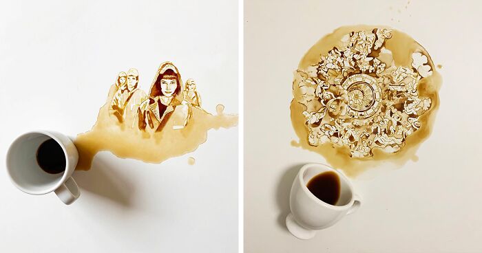 36 'Caffeinated' Paintings By Giulia Bernardelli (New Pics)