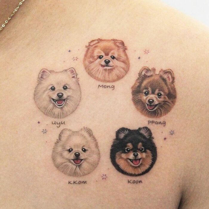 25 Cutest Pet Portrait Tattoos