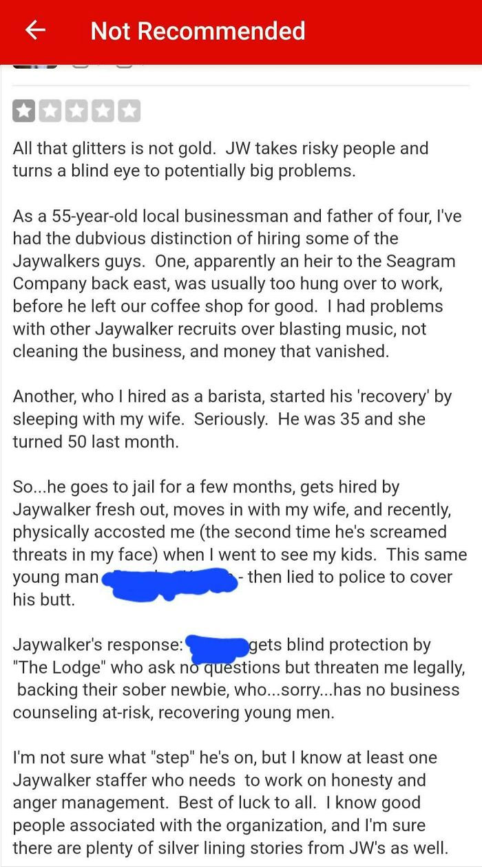 "Started His 'Recovery' By Sleeping With My Wife"