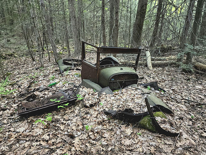 I Stumbled Upon This Abandoned Model T In The Woods