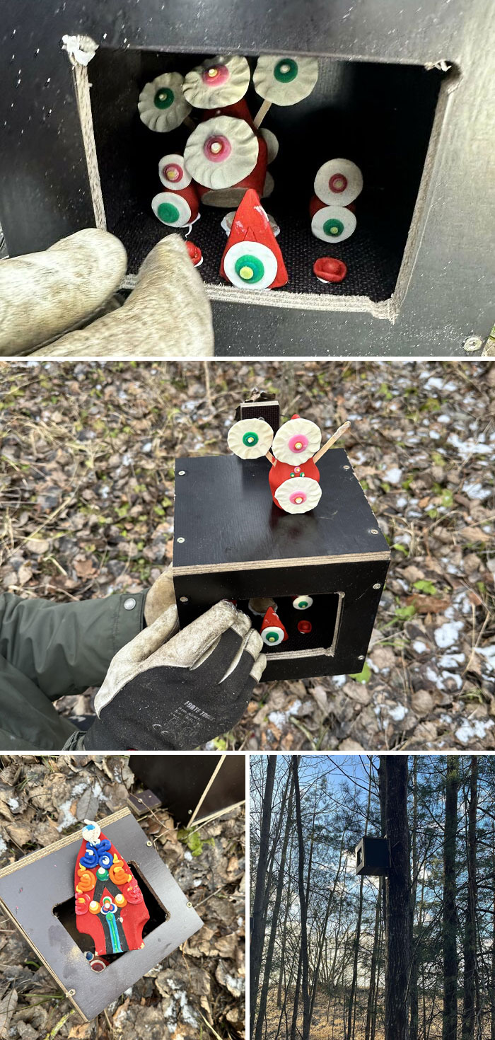 I Found These In The Woods On My Property, What Does These Mean? They’re Made Of Something Like Clay And Plaster. Some Witchcraft?