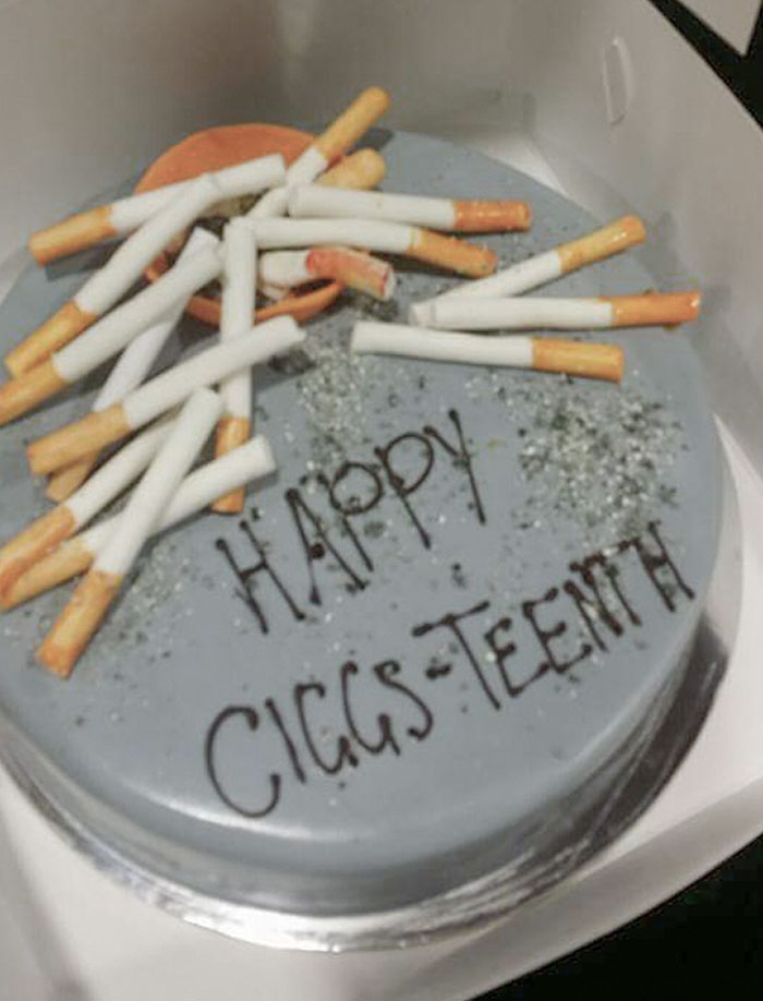 I'm Unfortunately Friends With The Person This "Cake" Was Made For. They Just Turned 16 A Few Days Ago And Posted This On Facebook, Which Caused Me To Gag