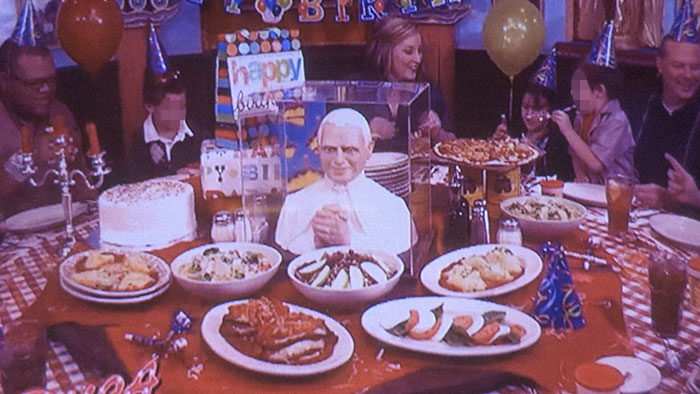 What The Hell, Buca Di Beppo? Who Wants Their Kid's Birthday Party Overseen By The Pope?