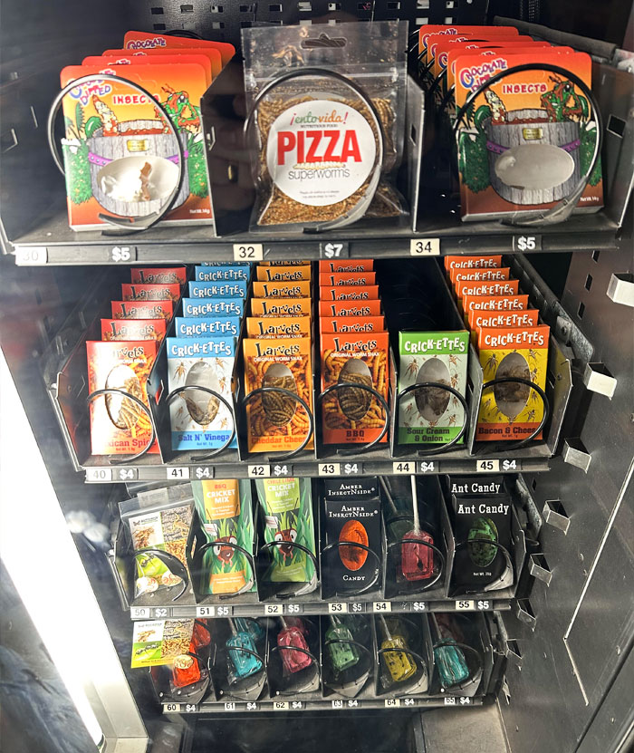 Vending Machine Where All The Products Include Insects (For Human Consumption). Spotted In Arizona