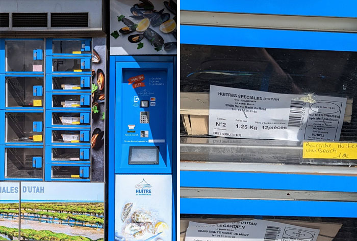 You Can Buy Oysters From This Vending Machine Near Utah Beach, France