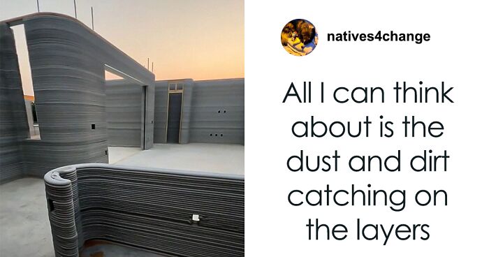 Woman Shares Pros And Cons Of Living Inside A Four-Bedroom Home Made By 3D Printer