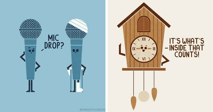 33 Playful Puns By Teo Zirinis And Their Amusing Opposites In New Illustrations