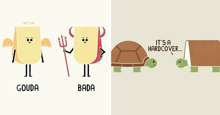 A Whimsical World Of Words: Teo Zirinis' 33 Pun Illustrations And Their Silly Opposites (New Pics)