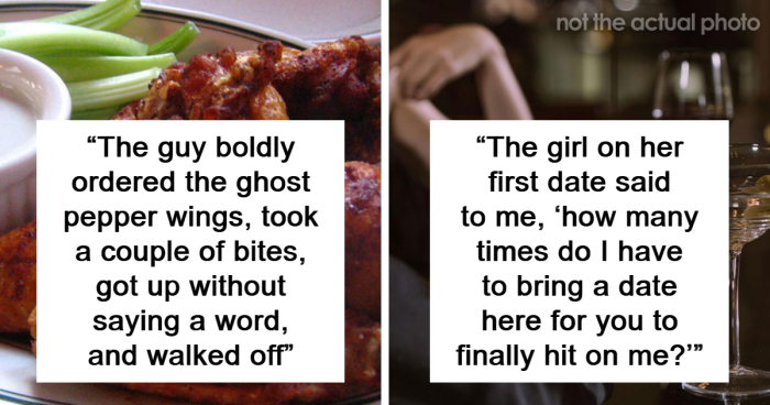 55 Bartenders Discuss Terrible First Dates, And They Range From Awfully Cringe To Heartbreaking