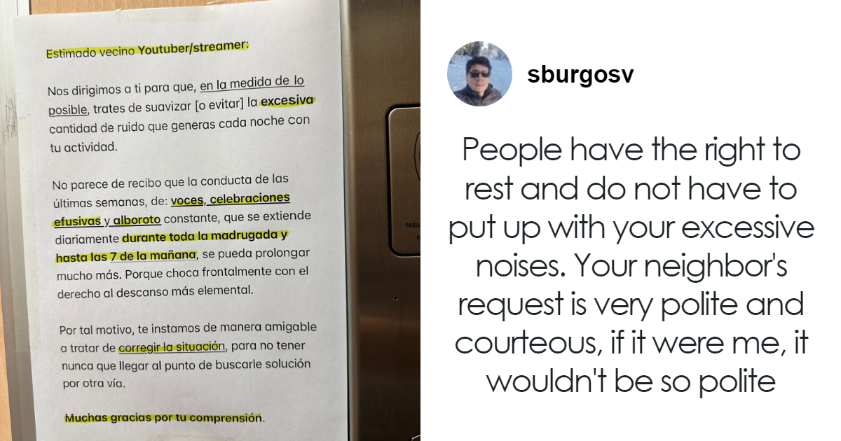 Man Calls Out Neighbor’s Note Asking Him To Limit Night Streams—He Gets A Reality Check